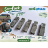 XXL Wäscheklammern aus recycling Kunststoff -- 5er Pack I