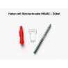 Unikat 01 Wandhaken Kleiderhaken Garderobenhaken aus recycling Kunststoff