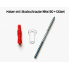 Unikat 05 Wandhaken Kleiderhaken Garderobenhaken aus recycling Kunststoff
